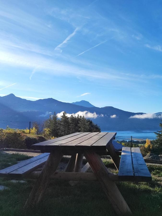 Chambre Vue Lac Av Piscine Prunieres Exterior photo